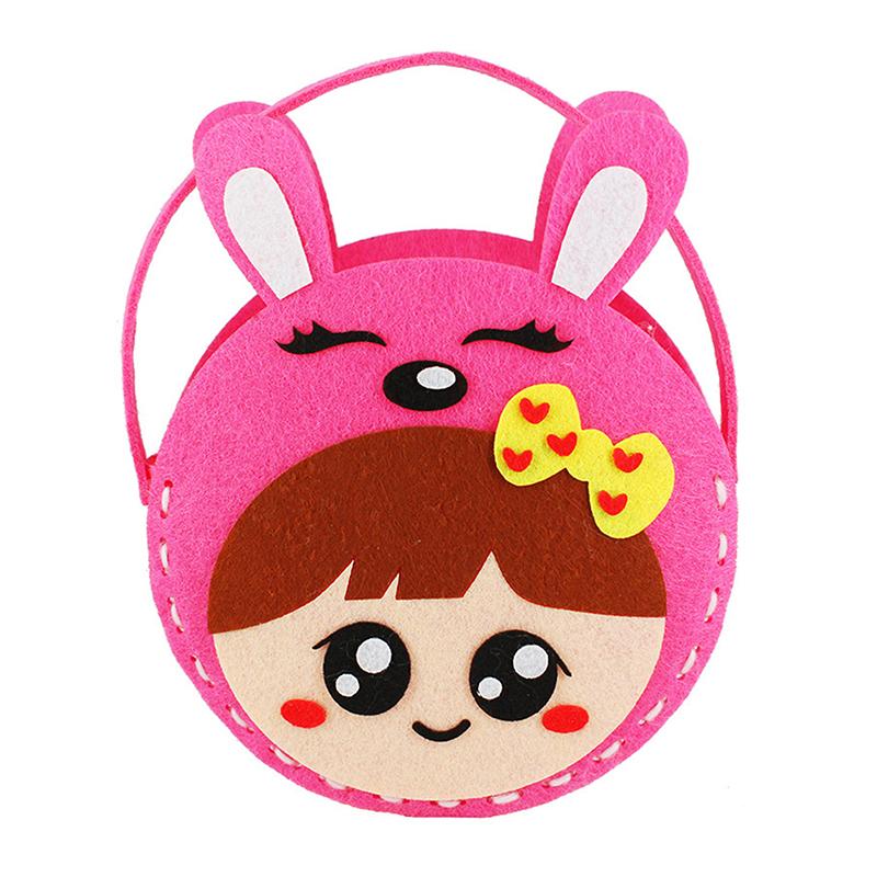 

6 шт. Нетканый материал Сделай сам Шитье Сумка Детское ремесло Игрушка Мультяшное животное Цветок Бабочка Ручная работа Швейная сумка Обучающие игрушки A13