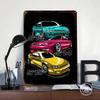 Sports Car Silvia S13 Office Decoration Gaming S14 Home Decorations Bar Accessories House Desk Decor Wall Art of Murals Interior