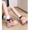 British Martin Boots Women's Spring 2025 New Retro Heightening Rhubarb Boots Thick-soled Short Boots Tooling Boots Children