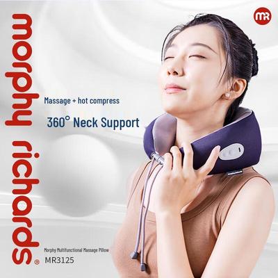 Morphy Richards U-Shaped Neck & Shoulder Massage Pillow with Heat CN Plug (adapter Included)