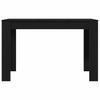 Dining Table Black Oak Effect 120 X 60 X 76 Cm Engineered Wood