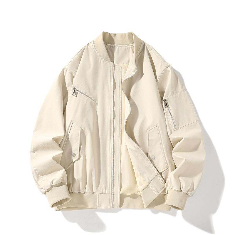 Мужская осенне-зимняя куртка, универсальная осенне-зимняя мужская бейсбольная куртка больших размеров XXL хаки