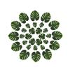 30Pcs Artificial Monstera Leaves Green Simulation Plant Leaves Home Decoration Set Small Medium Large Tropical Leaf Arrangement