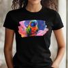T-Shirt Women Rainbow Lorikeet As Astronaut Motif Cotton Size XS To 3XLWill Open In a New Window or Tab
