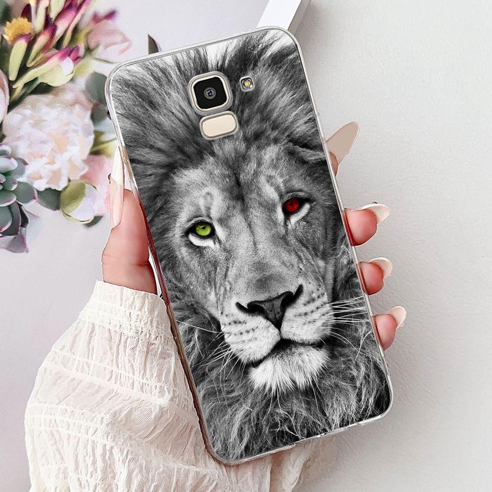 Clear For Samsung J6 2018 Case SM-J600F Cute Fashion Funny Painted Back Cover For Samsung Galaxy J6 2018 Phone Case J600G J600FN