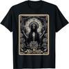 Dark Satanic Unholy Witchcraft Tarot Card The World T-Shirt