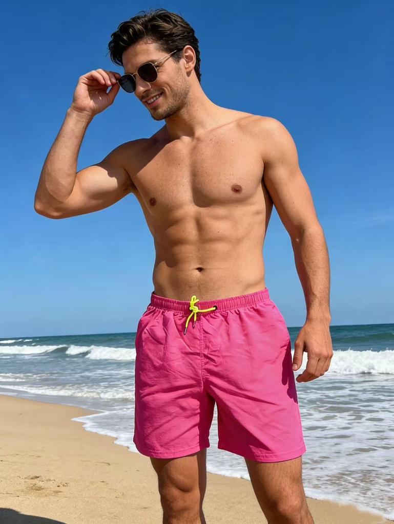 2025 Heren Zomer Snoepkleur Casual Sneldrogende Strandshorts