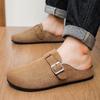 Men's slippers 2026 Men's Suede Sandals Retro Cork Clogs Men Mules Shoes  with Arch Support Unisex Classic Beach Birkenstok