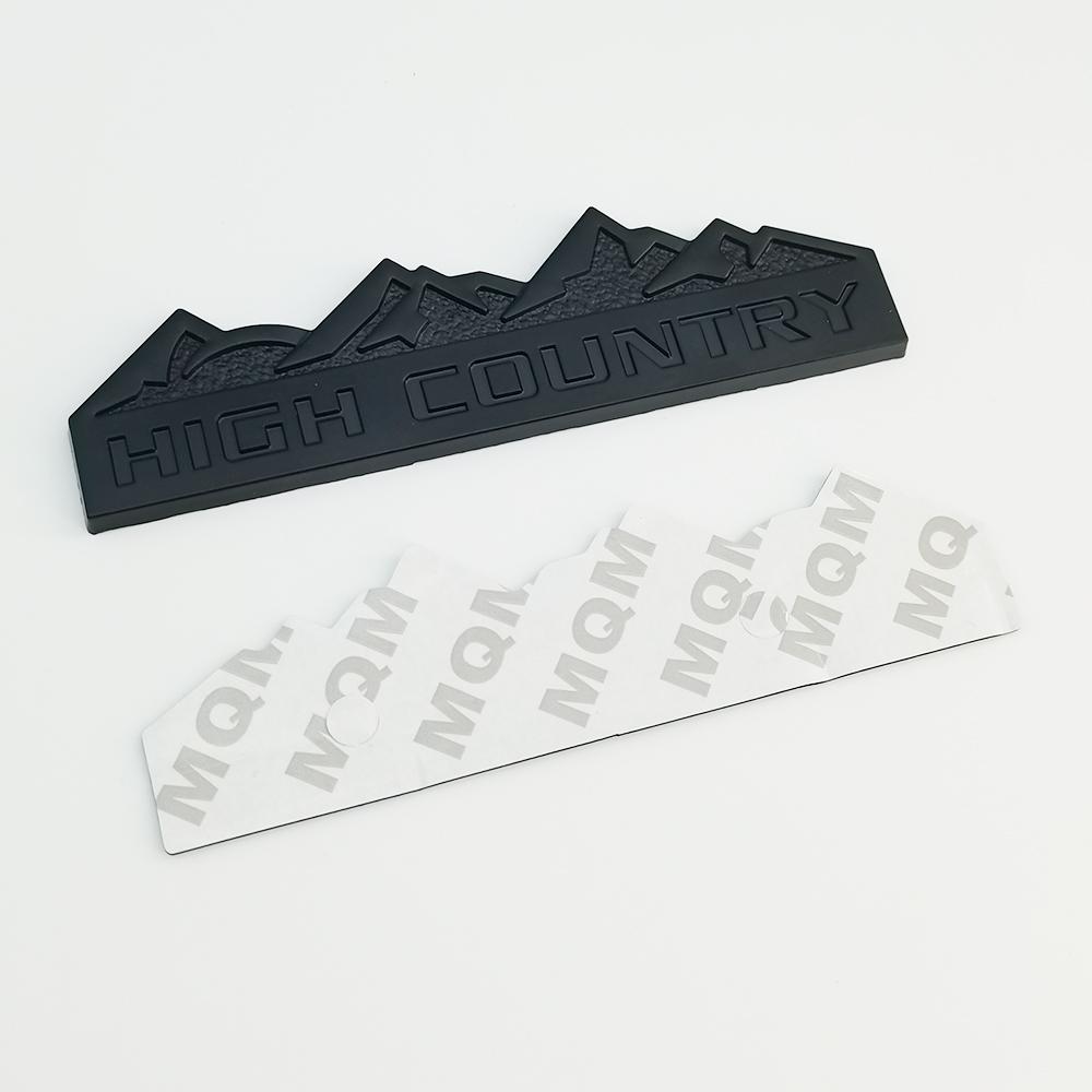 3D Metal HIGH COUNTRY Emblem Badge Alloy Decoration Grille Sticker Car Rear Trunk Fender Side Decal for Chevrolet Accessories