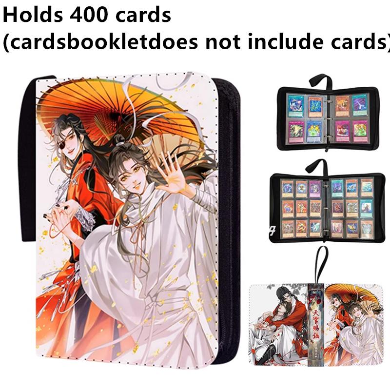 400 szt./900 szt. Album na karty Książka Anime Błogosławieństwo Niebiańskich Urzędników Kolekcja Kart Zamek na Zamki Binder na Karty Kolekcjonerskie Prezent dla Dzieci