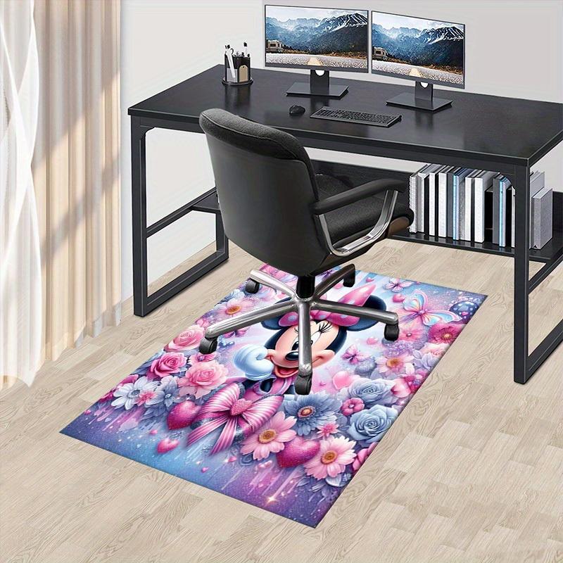 Office Carpet, Desk Mat, Gift for Home Decor, Cute Mouse with Flowers and Butterflies, Perfect for Rooma061 60cm by 90cm