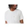 T-shirt Levis a maniche corte con scollo rotondo e taschino frontale, unisex, bianca A8605-0000