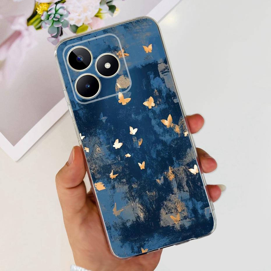 Jolie Coque Imprimée Pour Realme Note 50 RMX3834 Coque Arrière Souple en Silicone TPU Pour Étuis de Téléphone Realme Note50