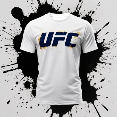 Camiseta Impresa UFC Ropa Deportiva para Exteriores Ropa de Fitness Secado Rápido Manga Corta Top Camiseta de Fitness para Entrenamiento de Boxeo