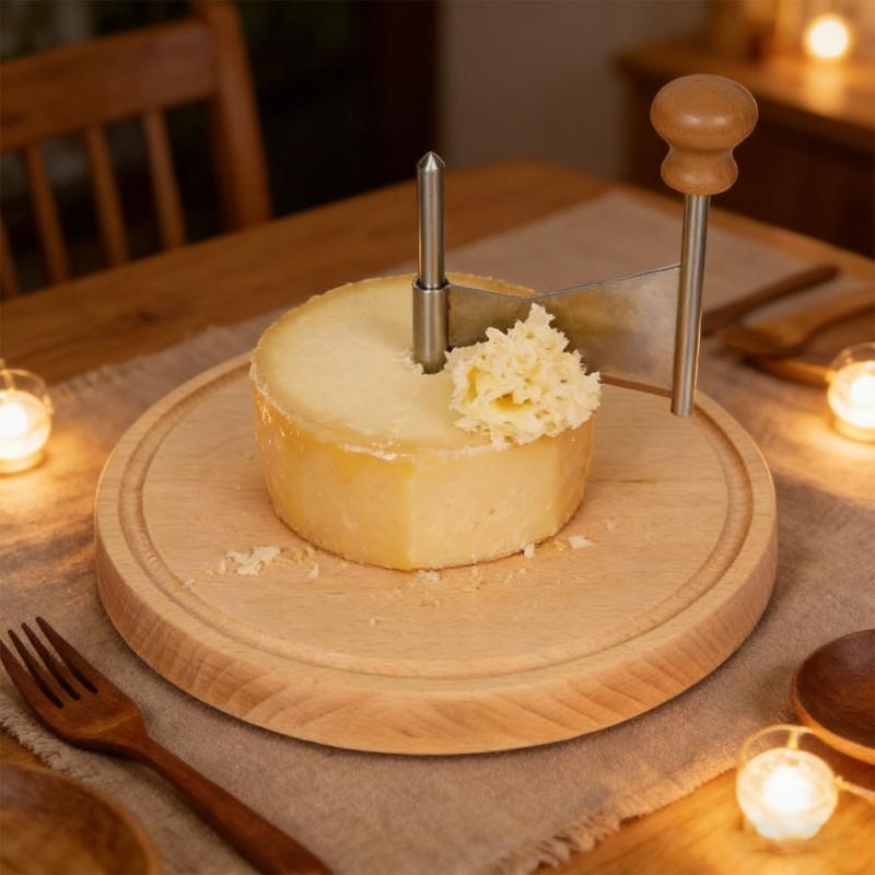 Cheese Cutting Device Having Secure Base And Protective Cover For Creating Attractive Decorative Cheese Designs