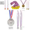 Children Plastic Gold Silver And Bronze Medal With Hanging Ropes For Sports Events And Party Gifts