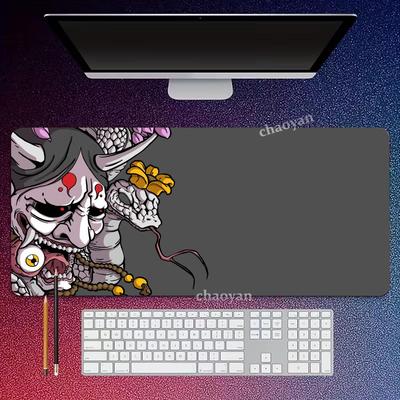 Anime Oni  Mouse Pad Large Computer Office Game Table Mats XXL Rubber Antislip Gaming Keyboard Mousepads Long Desk Pads