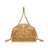 ins style retro bamboo woven small bag 2025 Mori girls fashion hollow shoulder bag ins crossbody beach bag tide