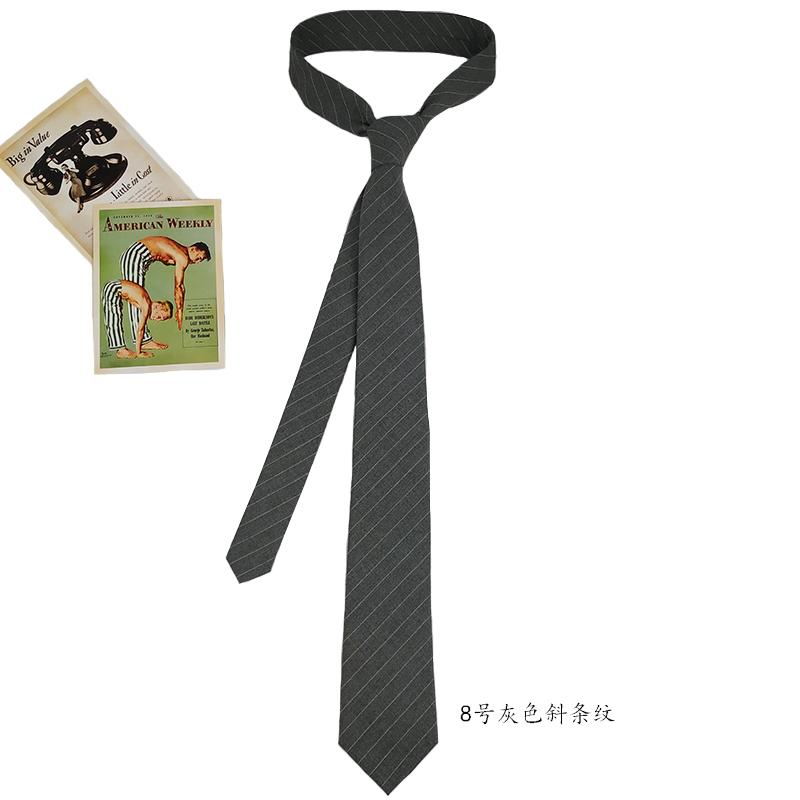 Korean version casual necktie fashion retro plaid men and women neck tie classic tie