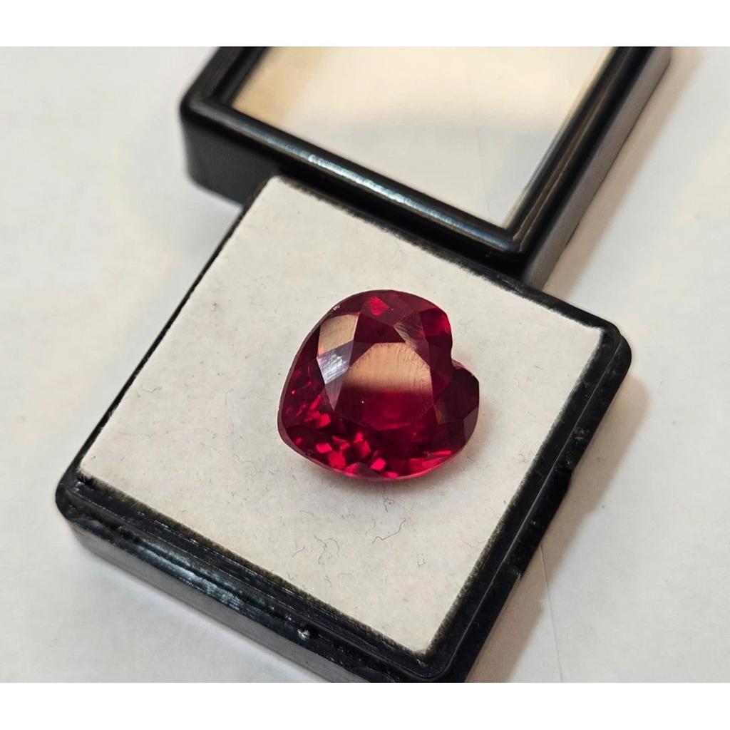 Certified Red Color Mozambique Ruby Heart Cut 10 Ct Fabulous Loose Gemstone