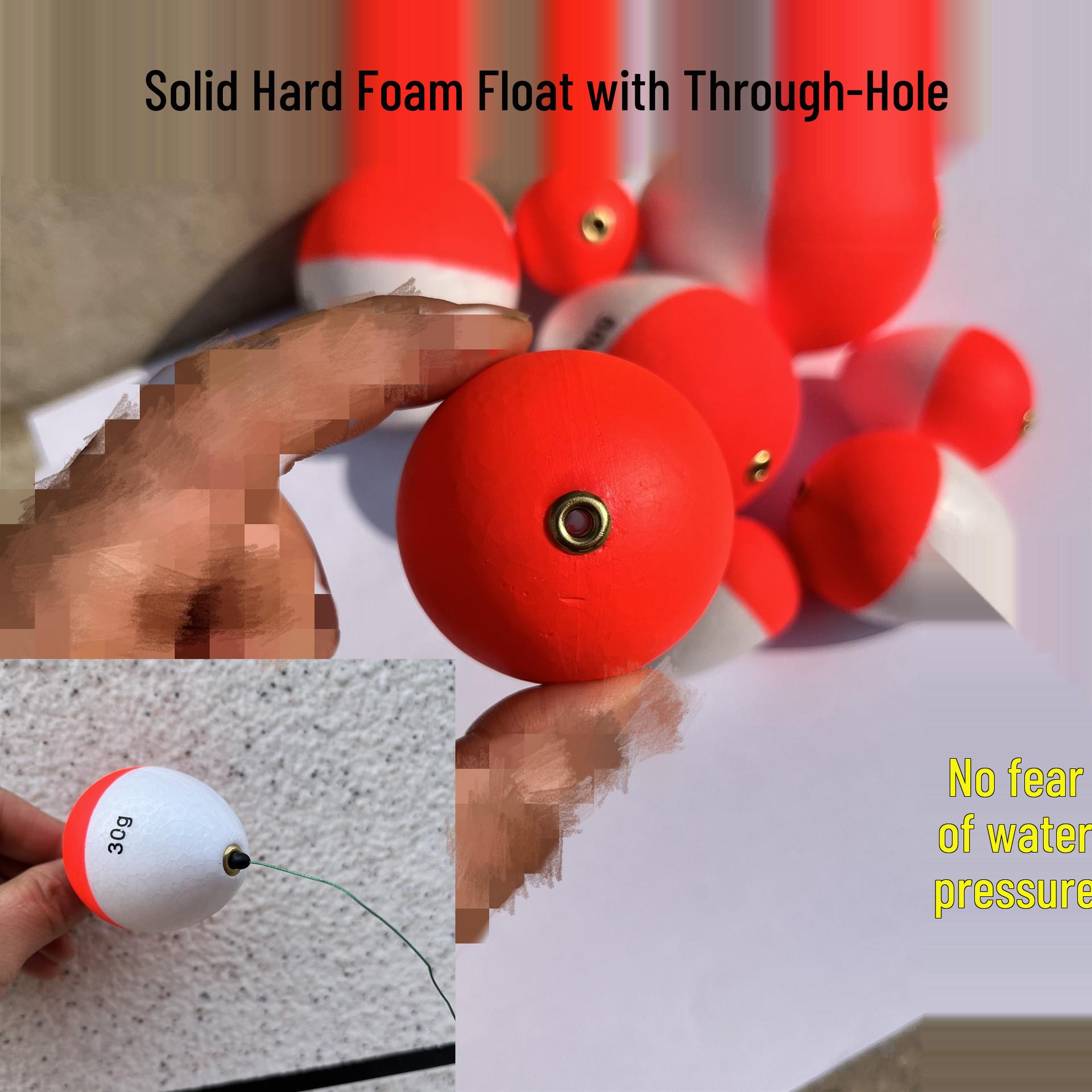 Durable EPS Foam Sea Rod Float – Water Pressure Resistant, Eye-catching, Long-distance Casting 10g (without beans)
