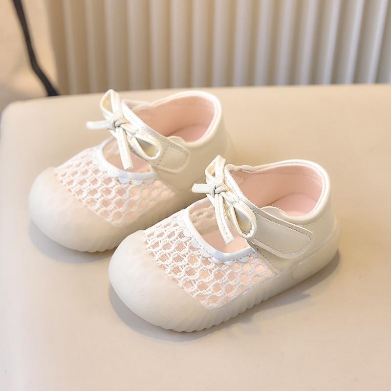 

Girls Toddler Shoes - Single Shoes, Sandals, New Style with Hollow Design for Good Ventilation 16 грязно-белый