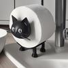 Cat Toilet Roll Holder, Toilet Paper Holder, Funny Toilet Paper Holder, Bathroom Decor, 3D Printed Black-Cat Loo Roll Holder,Paper Towel Roll Storage