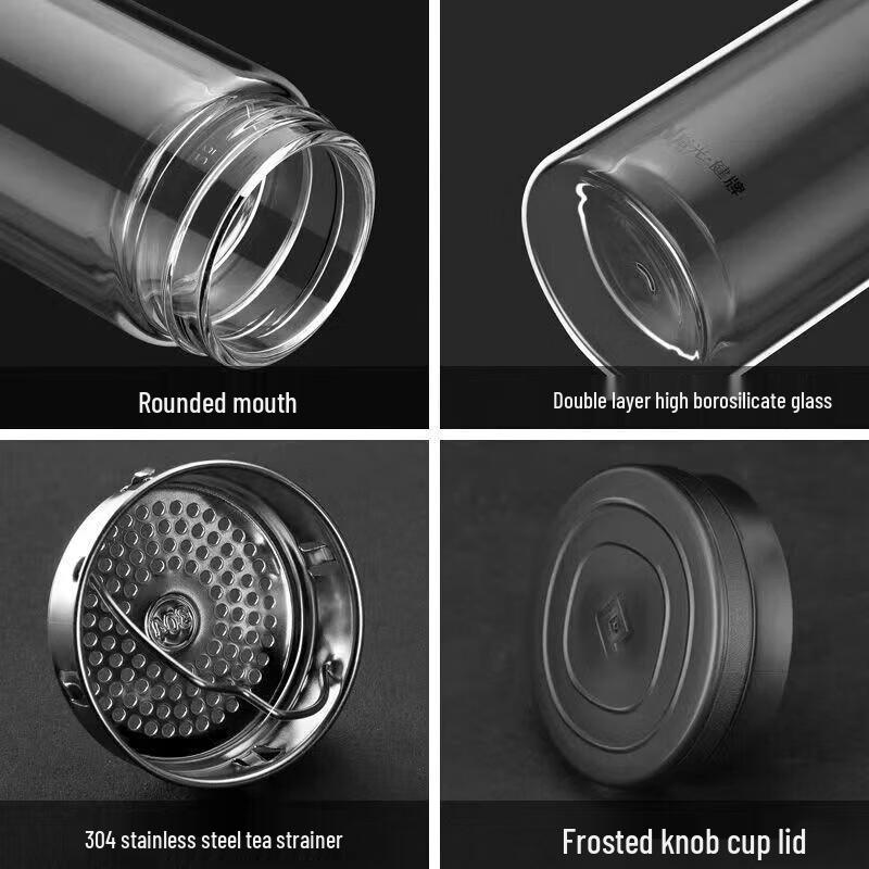 Fuguang Zhixin Double-layer Insulated Glass Cup