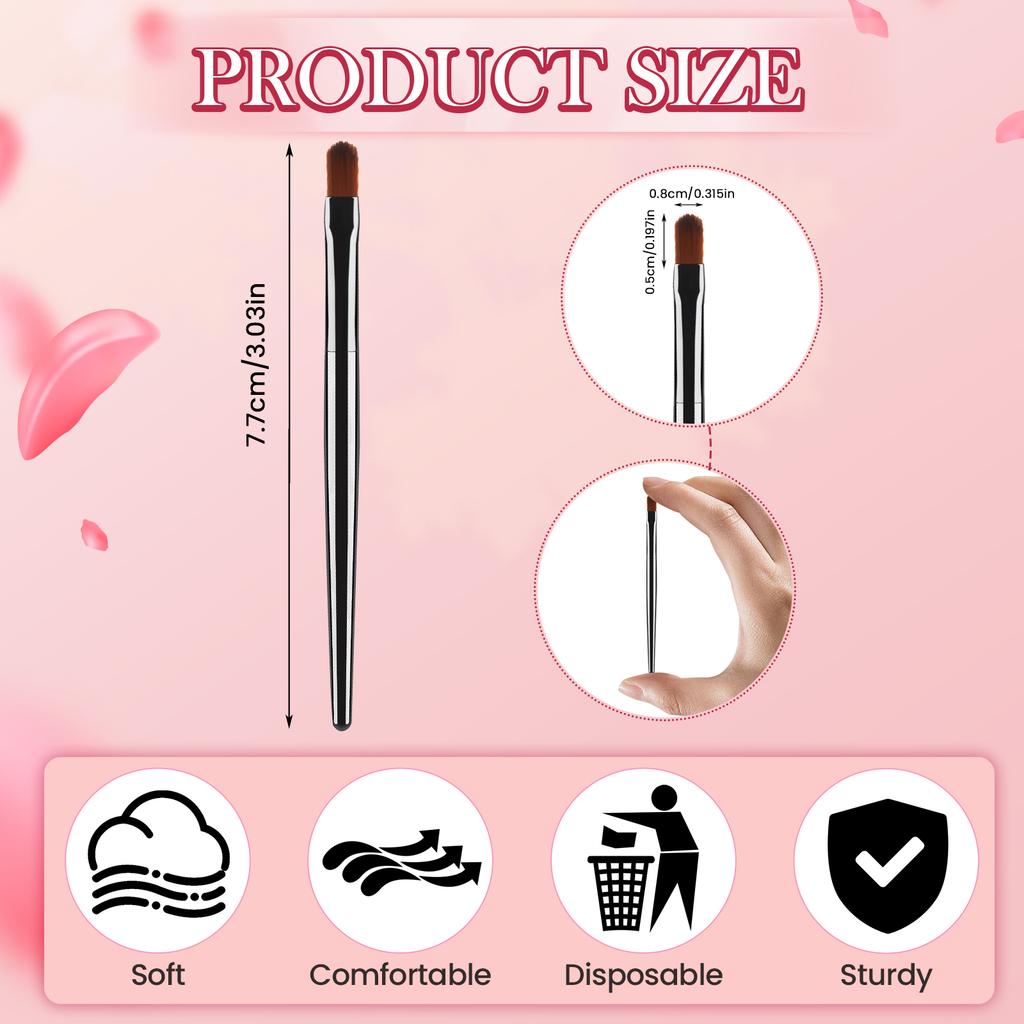 11/111Pcs Disposable Lip Brush Gloss Wands Applicator Makeup Cosmetic Brush Lip Liner Brush Eyeliner Brush Makeup Tools