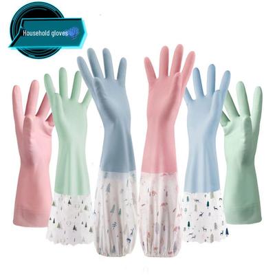 Zesílené zimní rukavice na mytí nádobí s fleecovou podšívkou proti mrazu