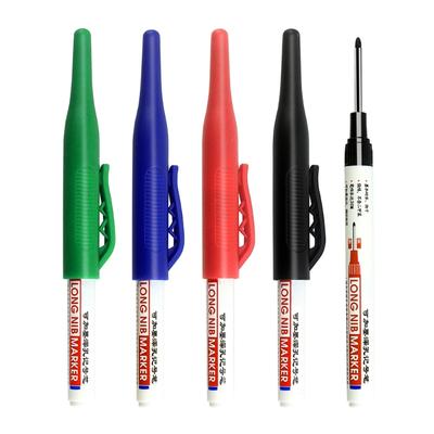 2 Stück Wasserdichter Tieflochmarker 30mm Tieflochmarker Lange Spitze Zimmermannsmarker Holzbearbeitungswerkzeug