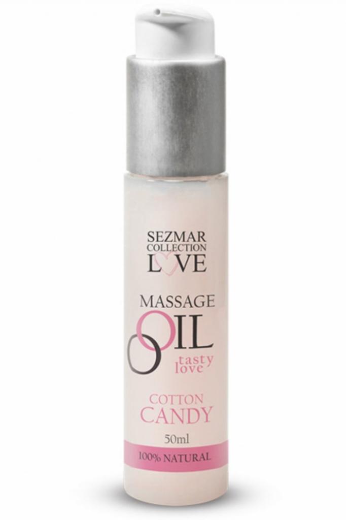 Huile De Massage Comestible Barbe à Papa 50ml Sez053