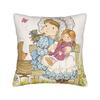 Art Sarah Kay Schaukelmädchen Kissenbezug Design Kissenbezug Vintage Kissenbezug für Sofa Schlafzimmer Heimdekoration