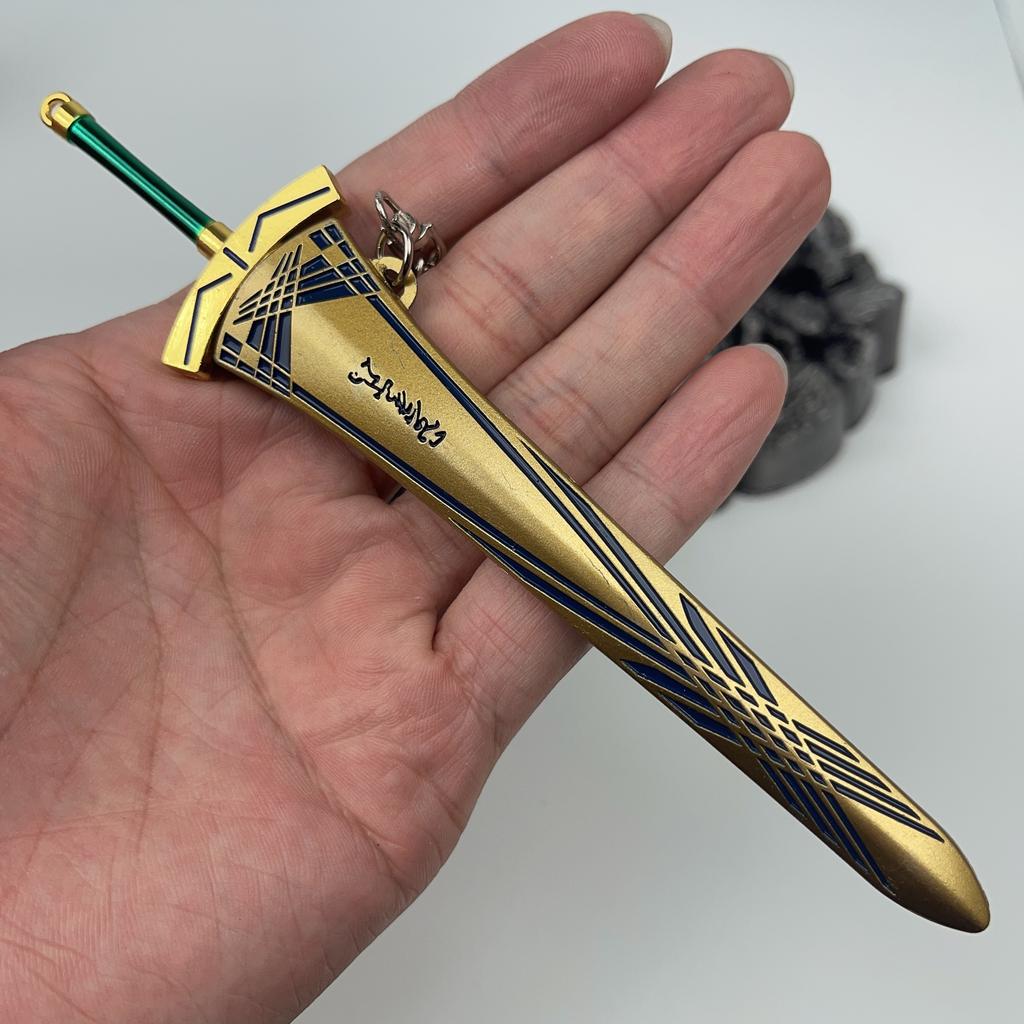 Modello Spada Giocattolo FATE EXCALIBUR, 16cm (6,29 pollici) Lega di Zinco, Lama Non Affilata, Include Fodero, Perfetto per i Fan di FATE, da Collezione