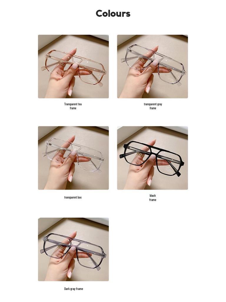 Ultralight TR90 Anti-Blue Light Large Eyeglass Frames for Prescription Glasses