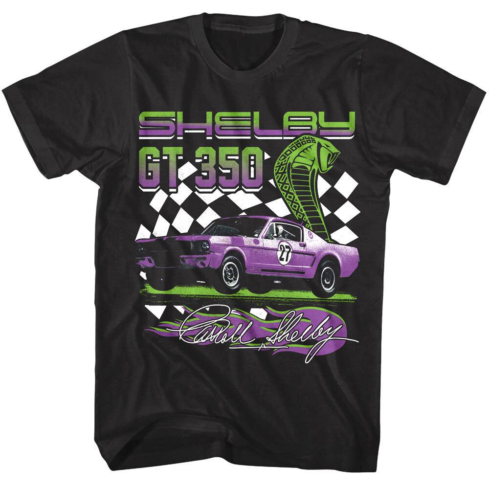 Shelby GT350 Checkered Flag Men T Shirt S