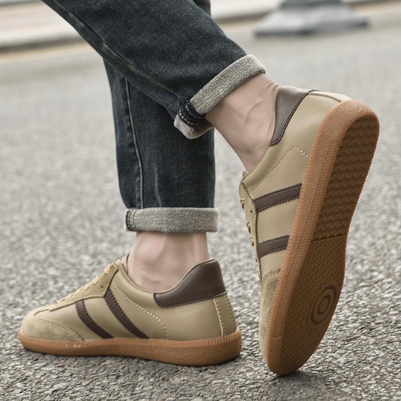 Fashion All-match Male Skate Shoes Skateboard Footwea Genuine Leather Sneakers 2025 New Arrival Mens Tenis Masculino Leisure Walk Flats