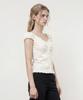 FOLNUA Lili Cap Sleeve Off Shoulder Blouse (Cream)