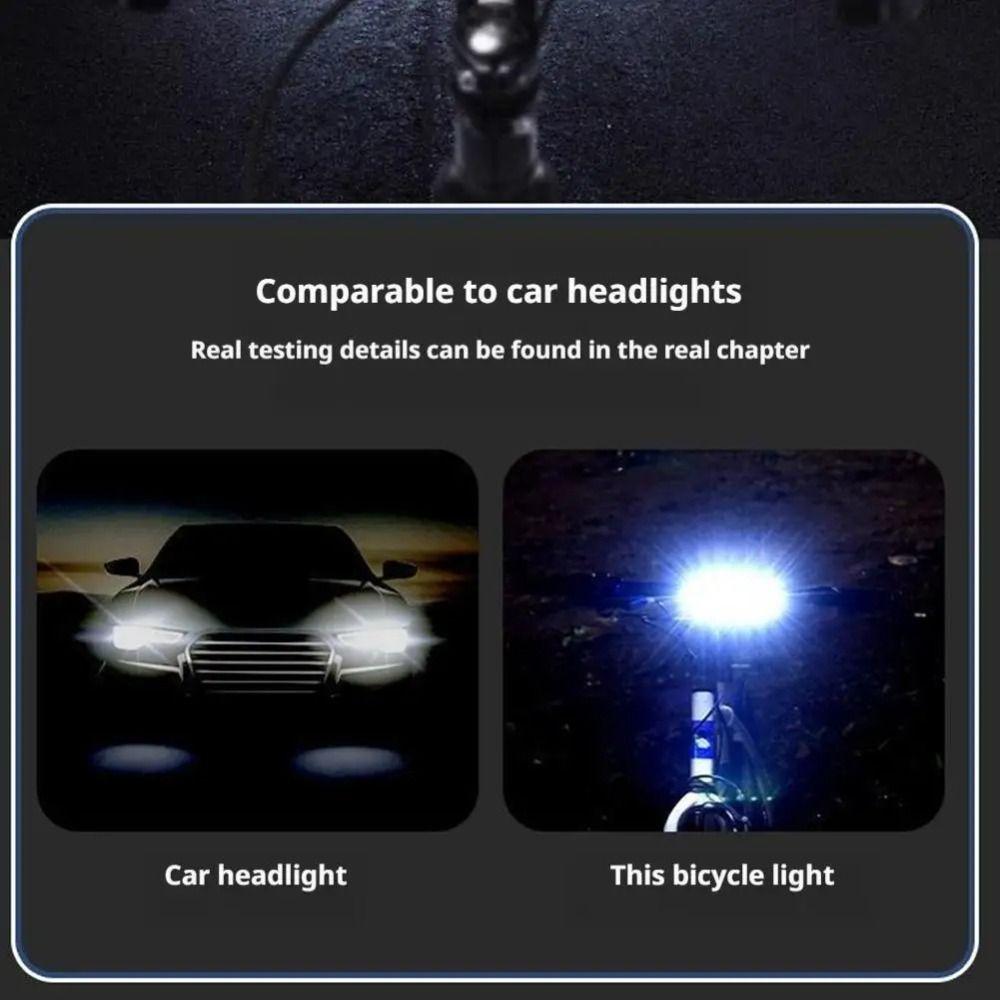 Rainproof Design Bicycle Front Rear Light IPX6 Waterproof Cycling Headlight  Road Bike
