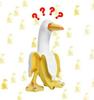 Funny Cute Cartoon Duck Banana Resin Decoration - Creative Home or Birthday Gift