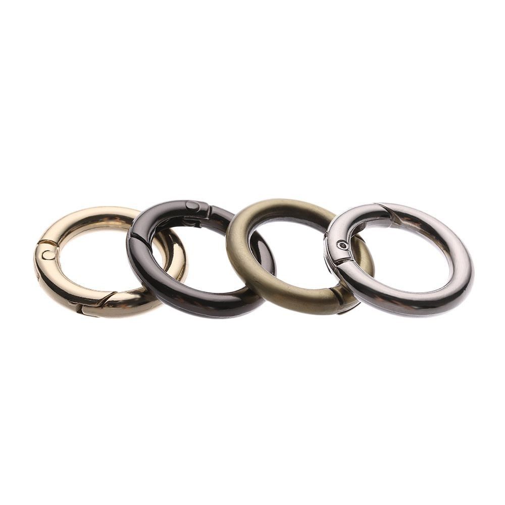 Trigger Plated Gate Spring O-Ring Buckles Carabiner Purses Handbags Bag Belt Buckle Snap Clasp Clip