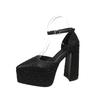 Mode Kristall Spitzschuh Damen Schuhe Plateau High Heels Schuhe Sommerkleid Elegante Sandalen Designer Pumps 2025 Trend Mujer Zapatos