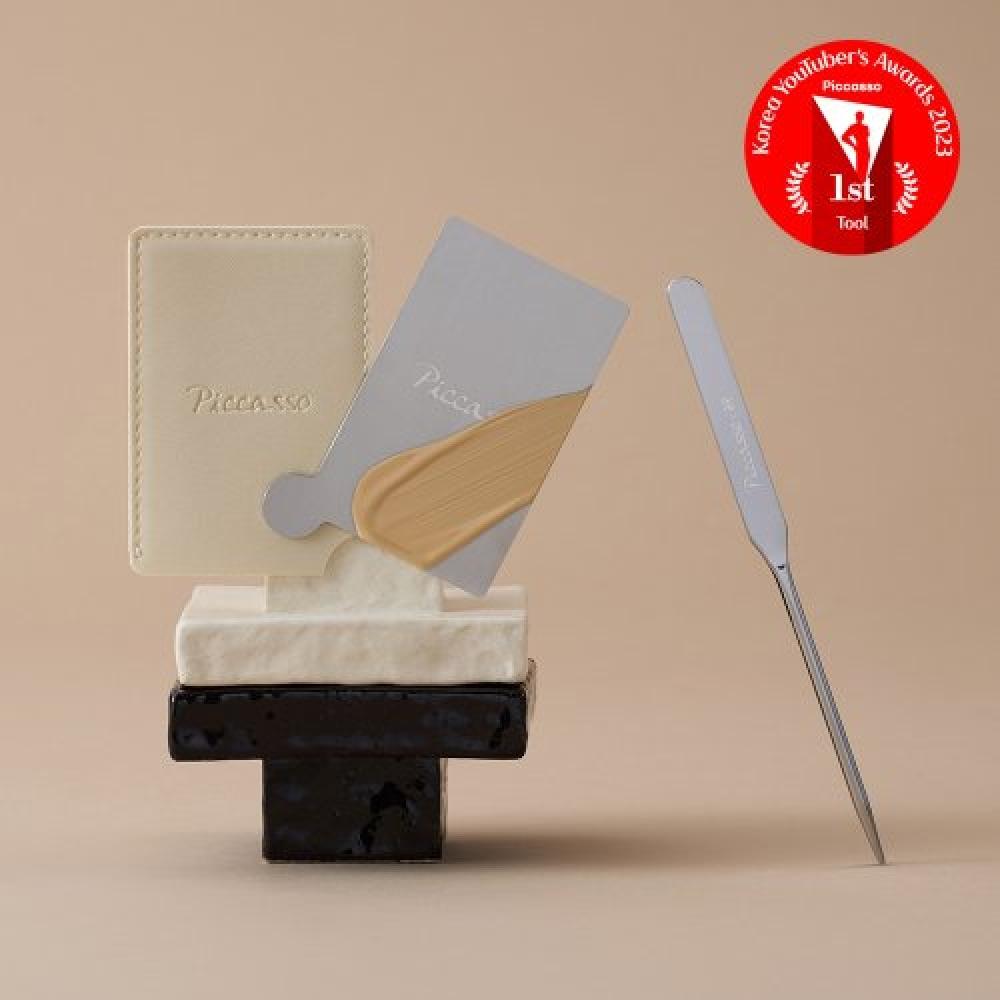 Piccasso [picasso X Ham Kyung Sik] Набор мини-палеток для смешивания и шпателей для макияжа spatula + mini mixing palette set