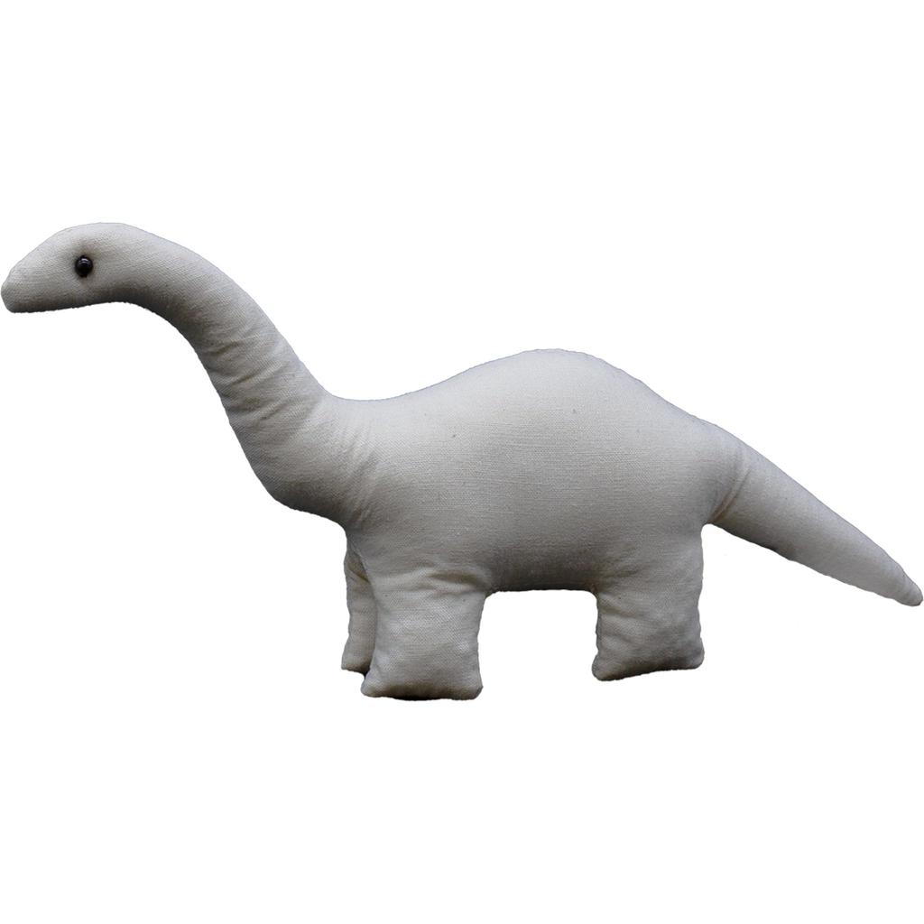 Canvas Doll Brachiosaurus Medium 24x13x4cm (Suitable for writing on colored paper, gift, art workshop, present, get-well gift, celebration)