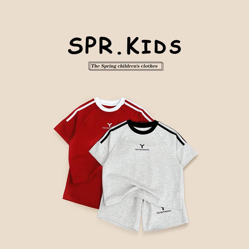 

Boys Summer Sport Casual Lettered Shorts Set 90 cm червоний