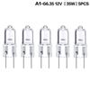 5Pcs G6.35 12V Halogen Lamp 20W 35W 50W Bulb LED Bulbs Ecological Halogen Bulbs For Cooker Lighting Signal Lights Track Capsules