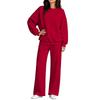 Women's Casual Comfortable Neck Sweatshirt and Pants Set for Fall Winter Outfit