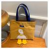 Canvas Small Square Bag For Women With Magnetic Closure And Crossbody Strap For Daily Use
