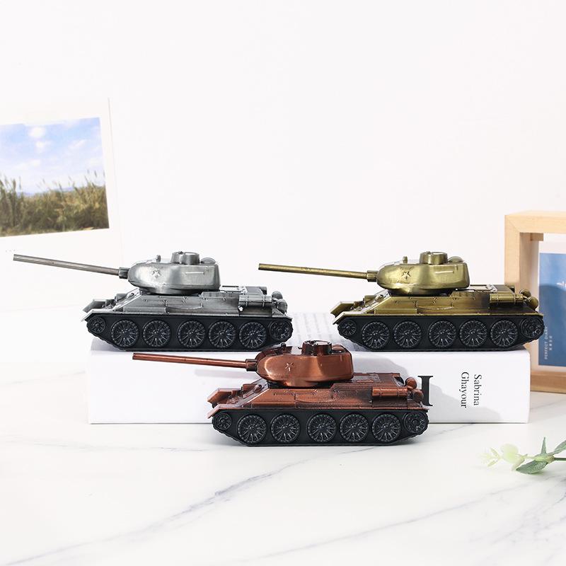 Creative Metal Tank Model Children's Figurine, Military Alloy, Durable, for Boys, Tabletop Decoration Item