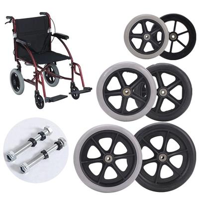 Flexibles Gummi 6 Zoll Einkaufswagenräder Reise trolley Lenkrolle Vollgummirad Rollstuhlrolle